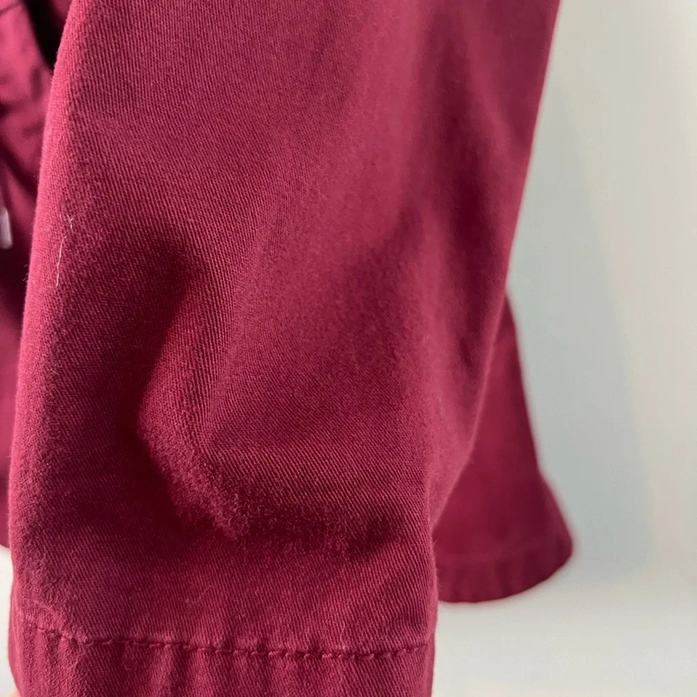 Old Navy Girls Military Field Jacket in Maroon SZ XL (14) Color is Wine stain